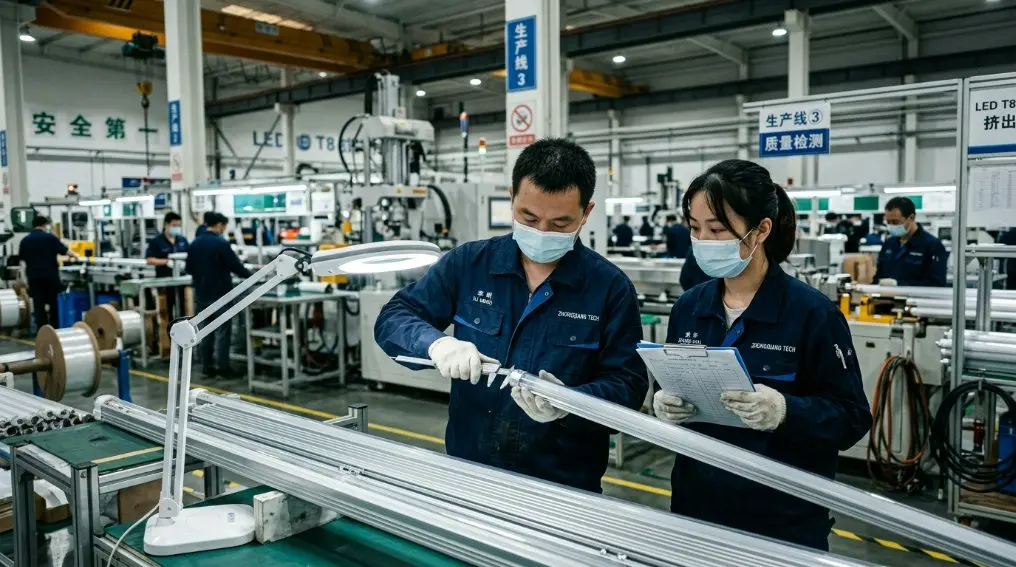Fabrica de tuburi LED T8 din China 2026: Huse premium pentru PC și baze din aluminiu pentru OEM globali