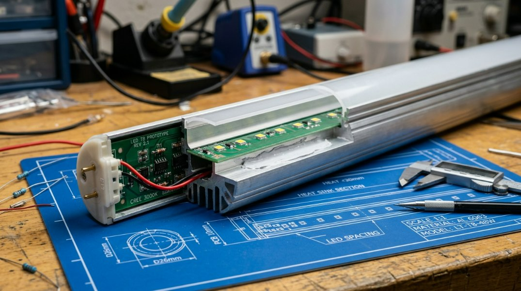 Ghid final 2026 pentru carcasa tubului LED T8 cu PCB de 10 mm: date termice, conformitate 3D CAD și UL